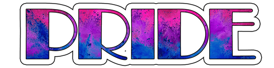 BiSexual Pride Sticker 6x2.5 inches waterproof : LGBTQIA